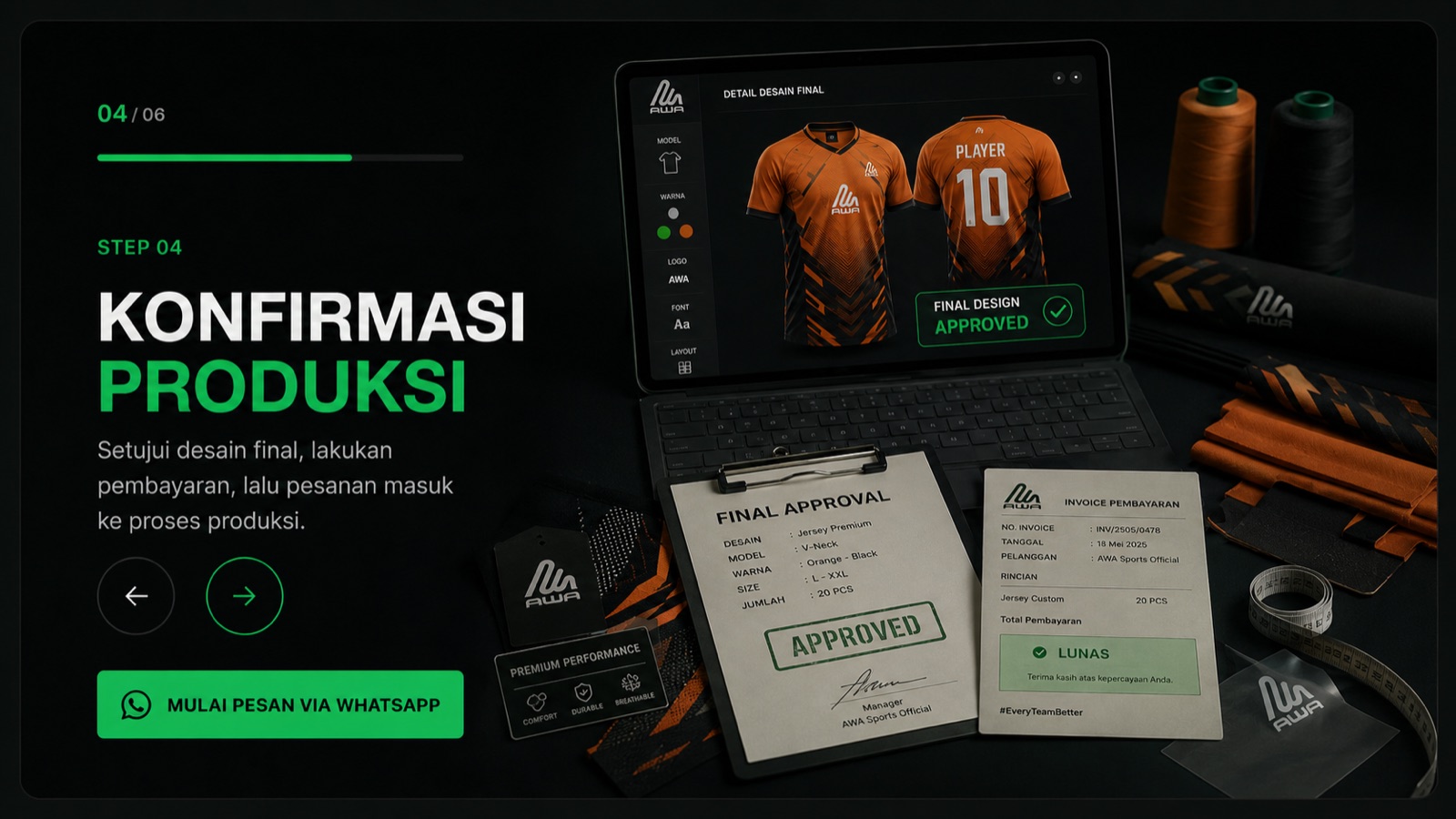 Langkah 4 — Konfirmasi produksi